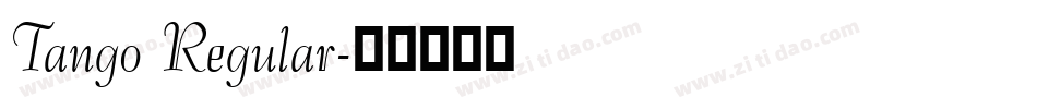 Tango Regular字体转换
